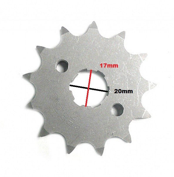 Pignon 420 13 dents 17/20mm