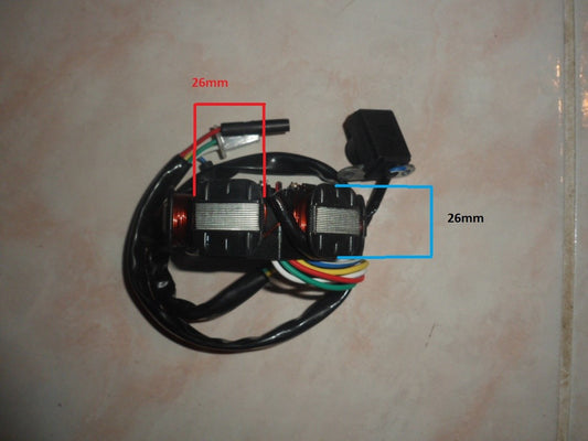 Stator 6 poles 3 fils scooter 125/150