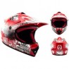 Casque cross enfant Rouge
