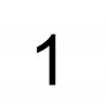 Chiffre de plaque N°1