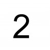 Chiffre de plaque N°2