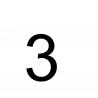 Chiffre de plaque N°3