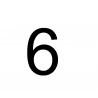 Chiffre de plaque N°6