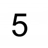 Chiffre de plaque N°5