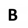 Lettre de plaque B