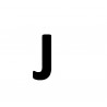 Lettre de plaque J