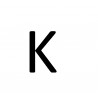 Lettre de plaque K