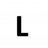 Lettre de plaque L