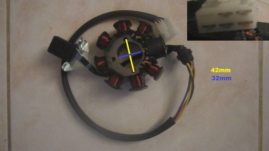 Stator 8 poles 5 fils quad dirt