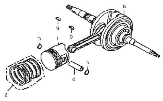 Piston quad Buyang Linhai 300cc