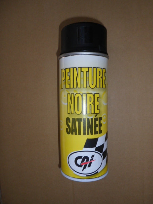 Bombe de peinture NOIR satinée (NON CONTRACTUELLE)