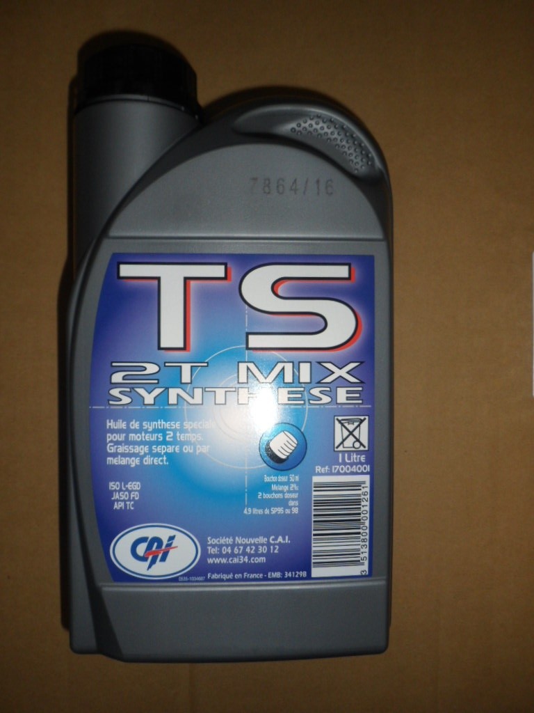 Huile 2T Synthèse 1 litre