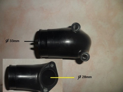 Pipe admission souple 34mm