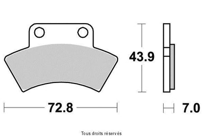 Plaquette de frein quad Polaris XPLORER