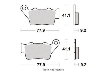 Plaquette de frein GAS GAS-DUCATI-HRD-HONDA-BETA...