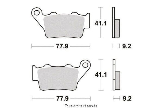 Plaquette de frein GAS GAS-DUCATI-HRD-HONDA-BETA...
