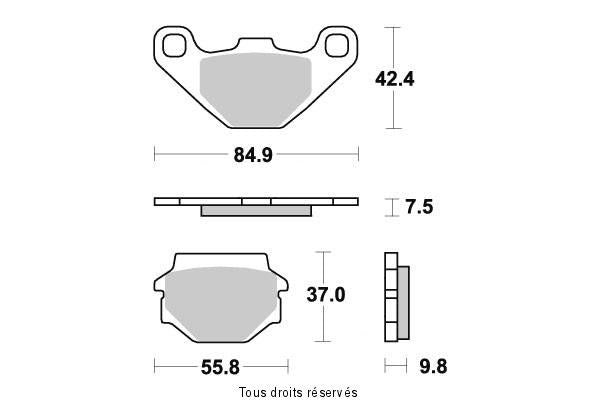 Plaquette de frein KTM-KYMCO-TGB-MBK KAWASAKI....