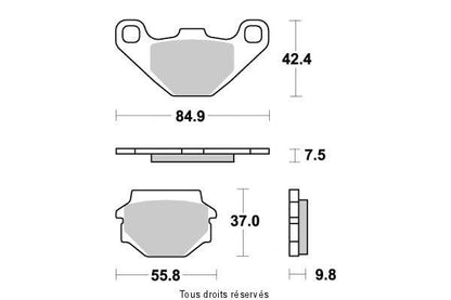 Plaquette de frein KTM-KYMCO-TGB-MBK KAWASAKI....