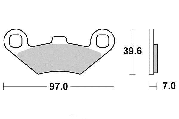 Plaquette de frein QUAD POLARIS