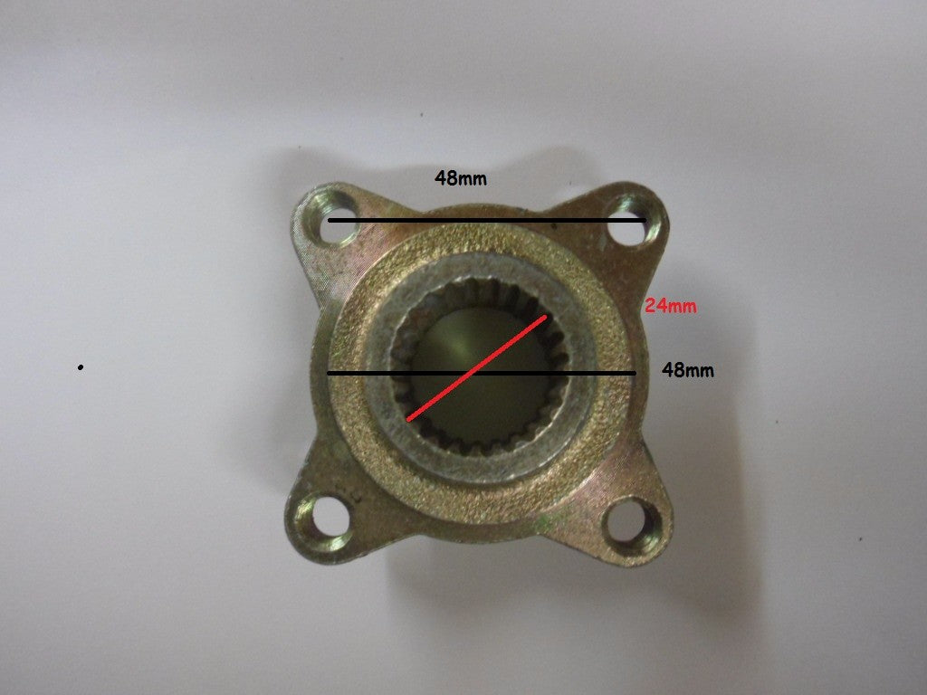 Moyeu quad 110/125cc disque/couronne