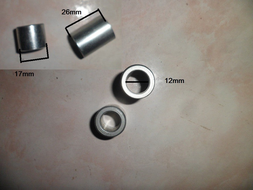 Entretoise de roue dirt 12mm