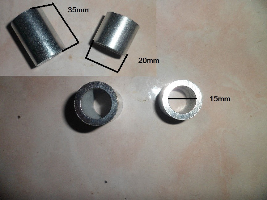 Entretoise de roue dirt 15mm