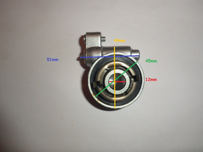 Entraineur de compteur fendu diamètre 12mm