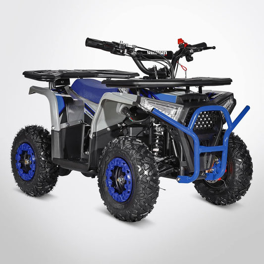 pocket quad Lander bleu vue de trois quart avant