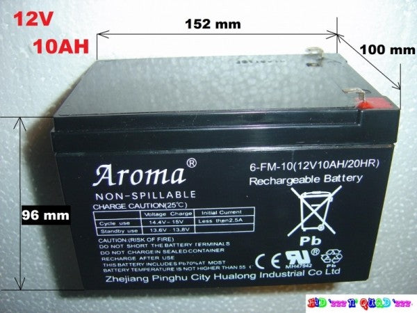 Batterie quad électrique 12V/24V/36V/48V