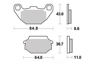 Plaquette de frein quad Kymco