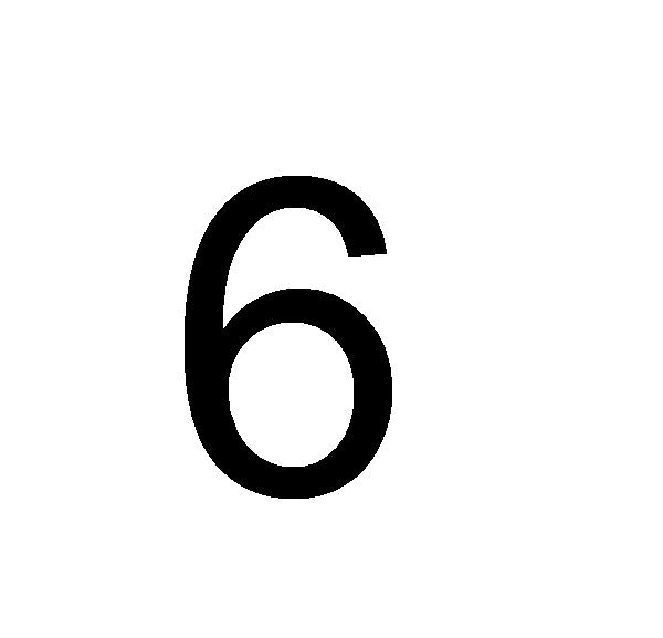 Chiffre de plaque N°6