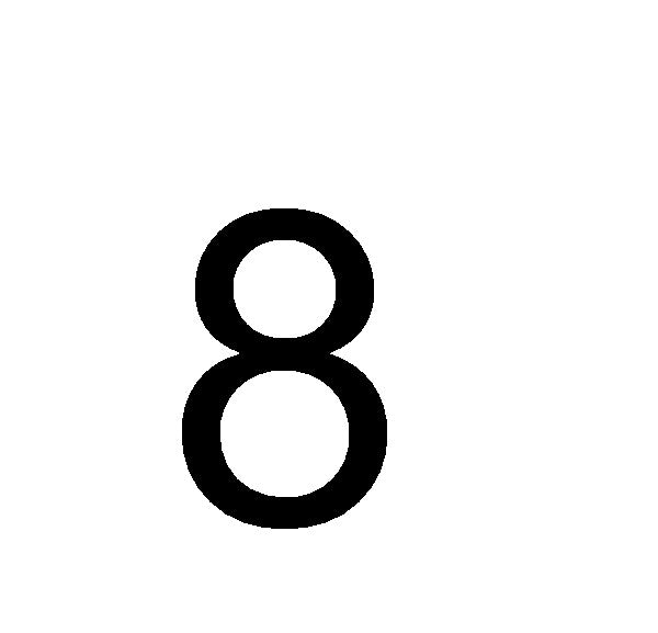Chiffre de plaque N°8