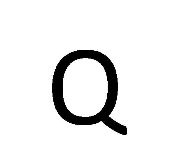 Lettre de plaque Q