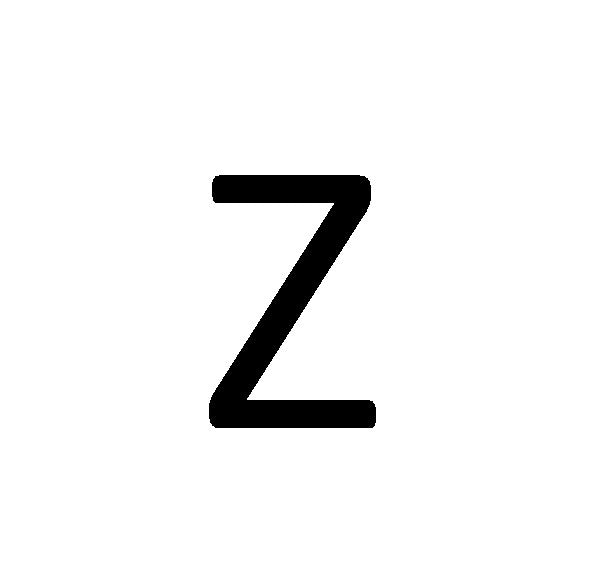 Lettre de plaque Z