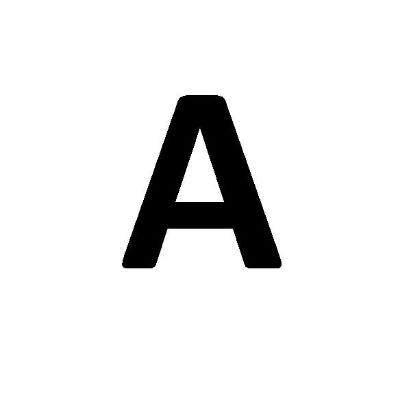 Lettre de plaque A