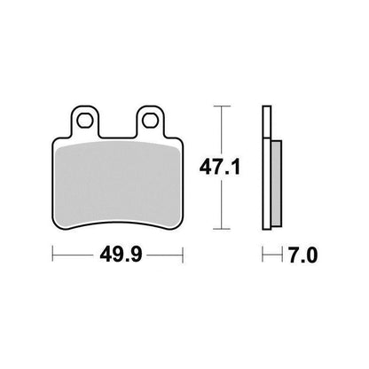 Plaquette de frein scooter 125cc