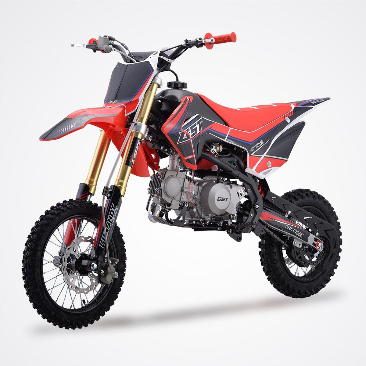 Pit Bike GUNSHOT 125 FX - 14/12 - Rouge - 2025 Moteur YX 125 cm3