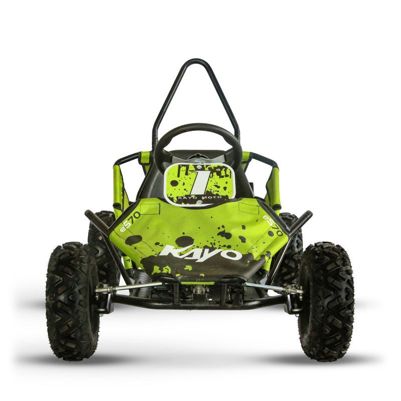 Karting électrique Kayo ES70 1400W 48V vue avant
