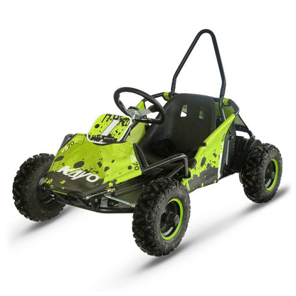 Karting électrique Kayo ES70 1400W 48V vue de dessus gauche