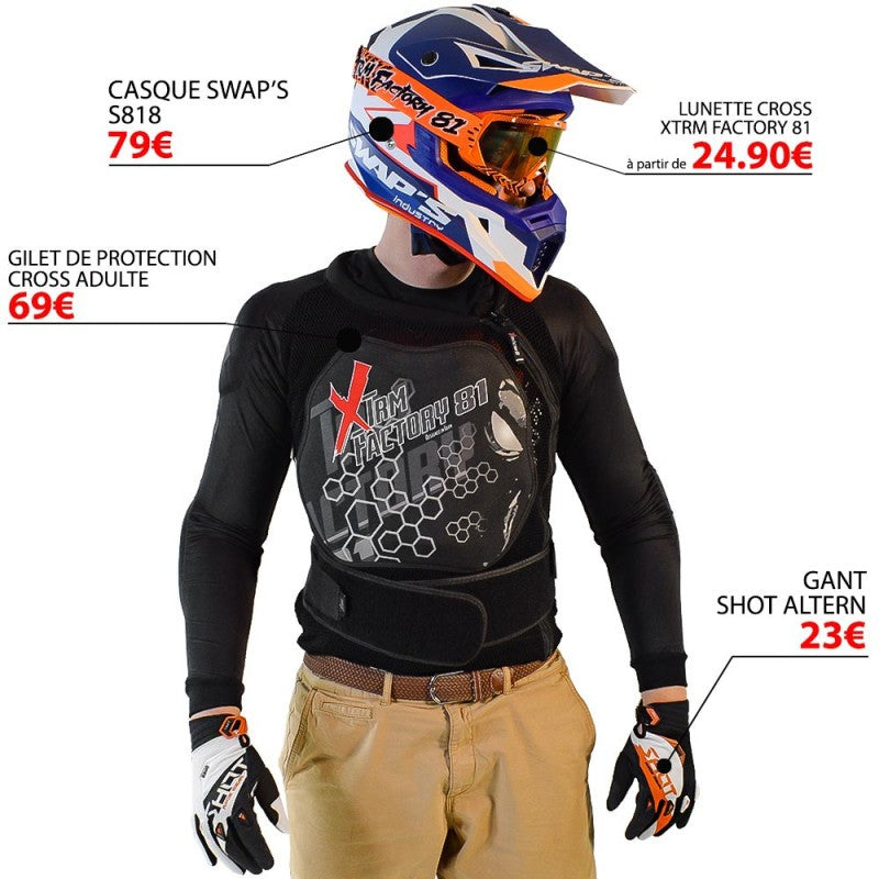 Gilet de protection adulte homologué XTRM FACTORY 81