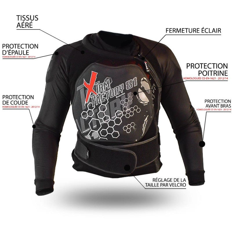 Gilet de protection adulte homologué XTRM FACTORY 81