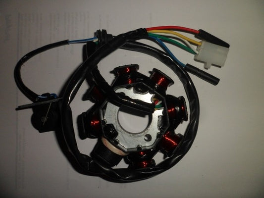 Stator 8 poles 5 fils scooter 50cc 4t