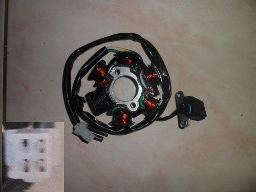 Stator 6 poles 3 fils scooter 125/150
