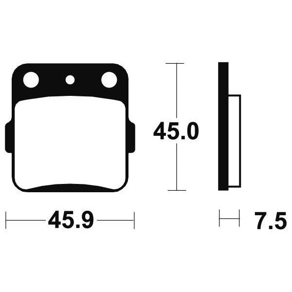 Plaquette de frein quad YAMAHA 350 Raptor